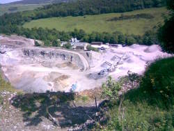 Quarry with rock crushing equipment 13 June 2009