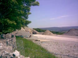 Dust from crushing rocks 26 June 2009