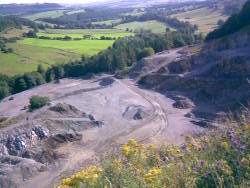 Overview of quarry floor. 27 July 2009